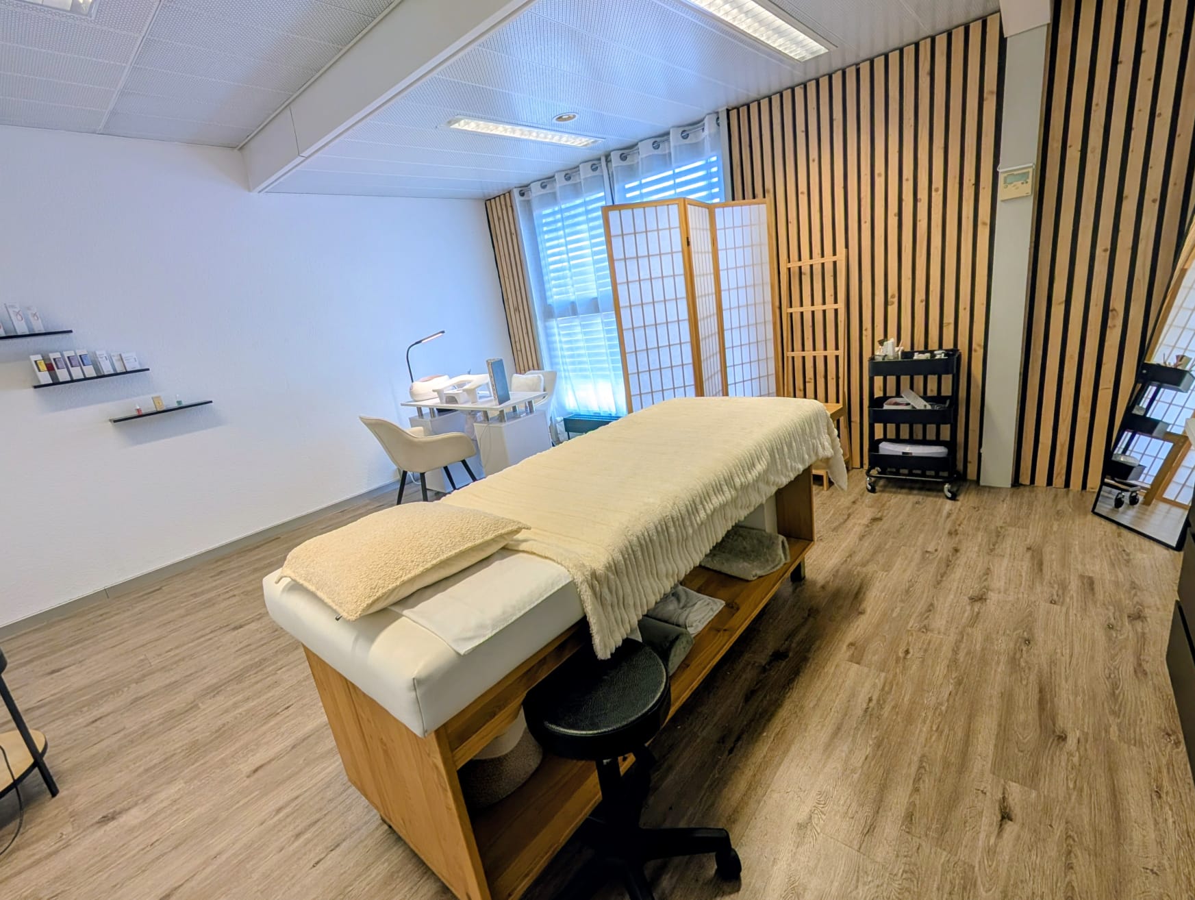 Cabine de soin du visage du Beauty Studio à Lutry